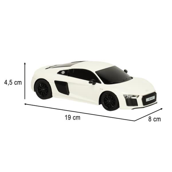 Radiostyrd bil 1:24 AUDI R8 2015 vit