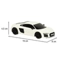 Pikkukuva 7 / 8: Radiostyrd bil 1:24 AUDI R8 2015 vit