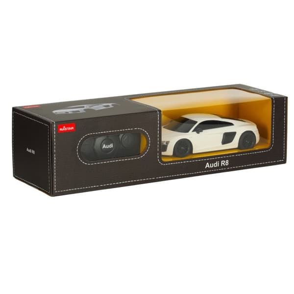 Radiostyrd bil 1:24 AUDI R8 2015 vit
