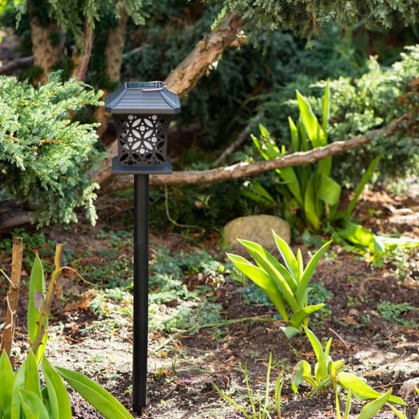 Solcellsdriven pendellykta stående lampa 12 LED