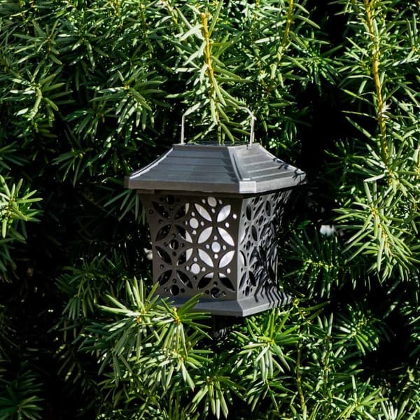 Solcellsdriven pendellykta stående lampa 12 LED