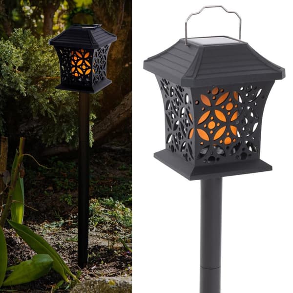 Solcellsdriven pendellykta stående lampa 12 LED