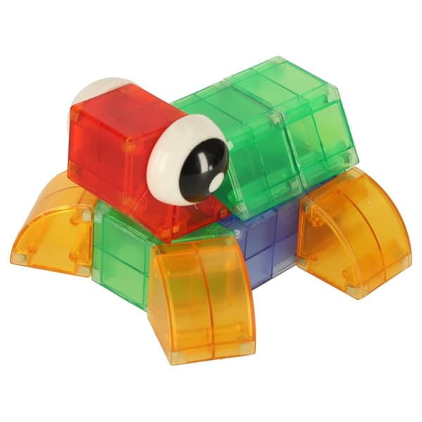 3D-konstruktionsmagnetiska tegelstenar LED-lysande 32 el.