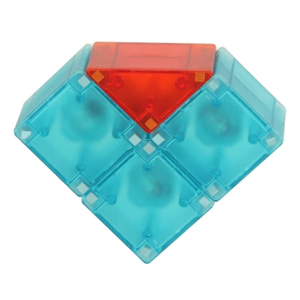 3D-konstruktionsmagnetiska tegelstenar LED-lysande 32 el.