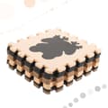 Miniatyrbilde 2 av 10: Skumpusselmatta för barn 9 el. beige-brun-svart 85 cm x 85 cm x 1 cm