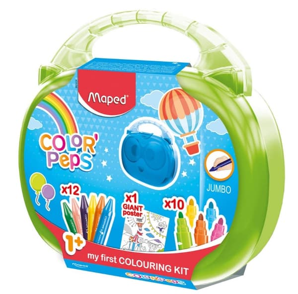 Etui med kritor Colorpeps Jumbo konstset