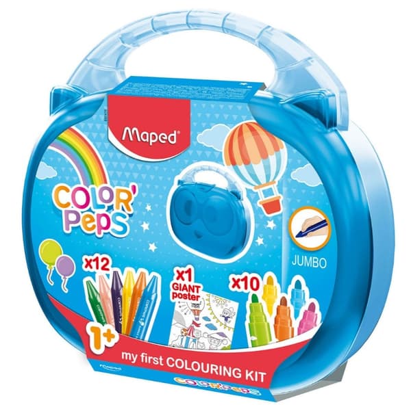 Etui med kritor Colorpeps Jumbo konstset