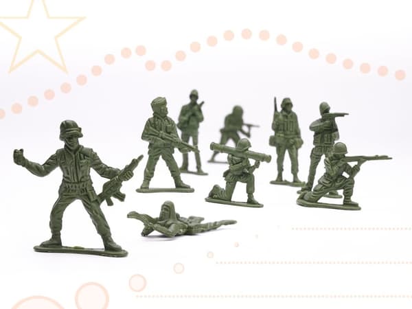 Leksakssoldater Set - Militärbas - 114-delar