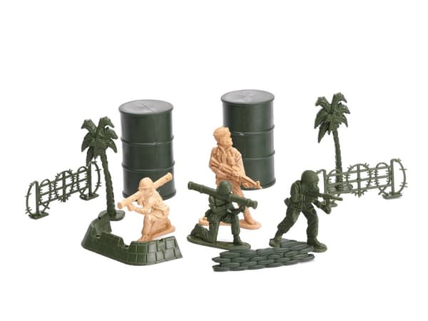 Leksakssoldater Set - Militärbas - 114-delar