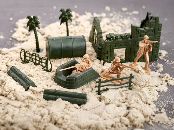 Leksakssoldater Set - Militärbas - 114-delar
