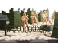 Miniatyrbild 10 av 11: Leksakssoldater Set - Militärbas - 114-delar