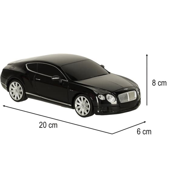 RC-bil 1:24 Bentley Continental GT svart