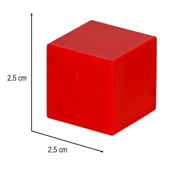 Pedagogiska magnetiska kubiska byggklossar 64 el.