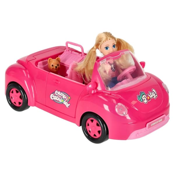Dockbil cabriolet rosa 4 el.