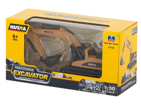 Gjuten H-toys 1710 1:50 metallbandgrävmaskinsmodell