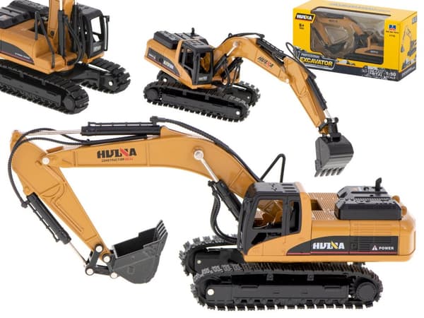 Gjuten H-toys 1710 1:50 metallbandgrävmaskinsmodell