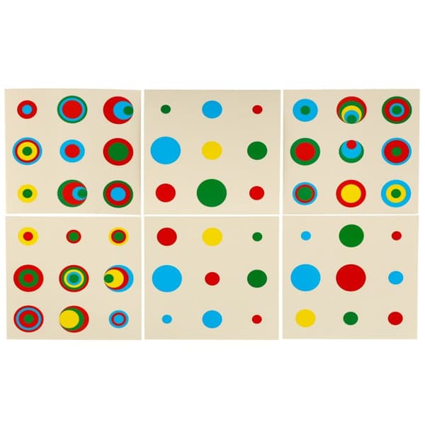 Montessori träcylindervikter färgglada