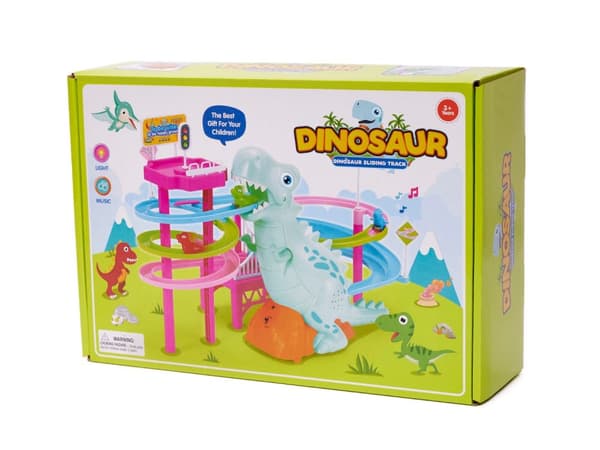 Dinosauriebana med ljud och ljus