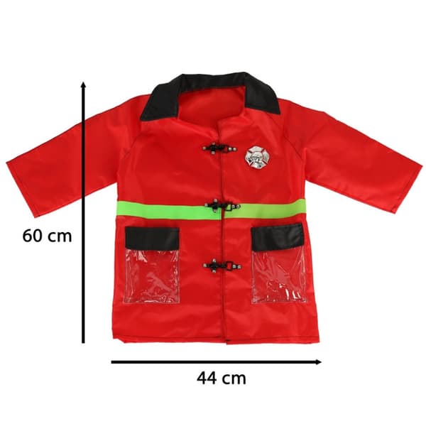 Brandmans walkie-talkie karnevalsdräkt 3-8 år