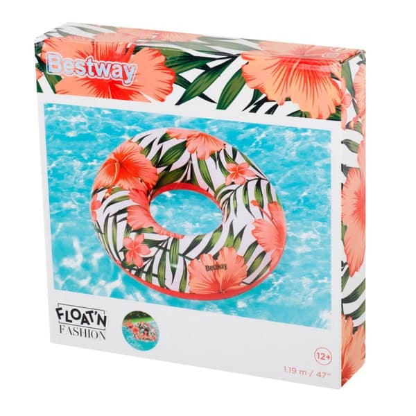 Hjuluppblåsbara blommor löv vit-rosa