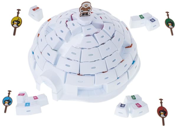 Skicklighetsspel bygga igloos pingviner