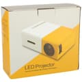 Miniatyrbillede 9 af 9: Miniprojektor bärbar projektor för barn LED TFT LCD 1920x1080 24-60" USB HDMI 12V gul och vit