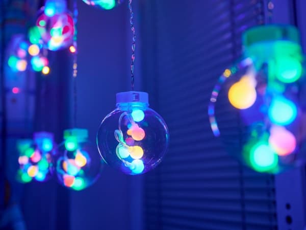 LED-ljus gardinkulor 3m 108LED flerfärgad fjärrkontroll