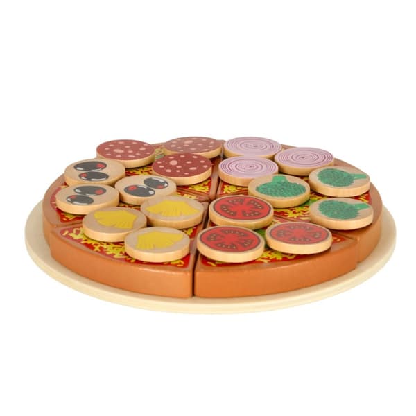 Pizzalekset i trä med tillbehör