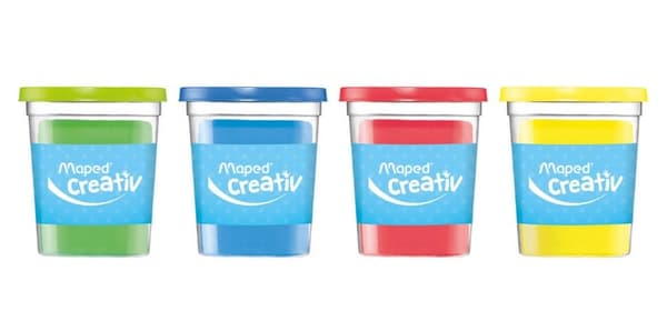 Plastmassa primärfärger 4x114g Kreativ
