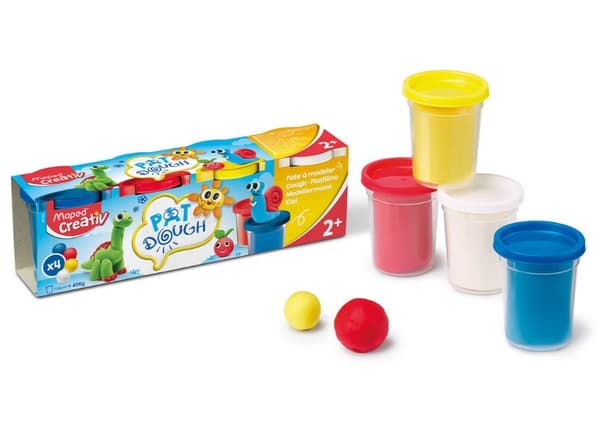 Plastmassa primärfärger 4x114g Kreativ