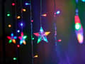 Miniatyrbild 5 av 8: LED-rengardinlampor 2,5m 138 LED flerfärgade