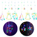 Miniatyrbild 1 av 8: LED-rengardinlampor 2,5m 138 LED flerfärgade