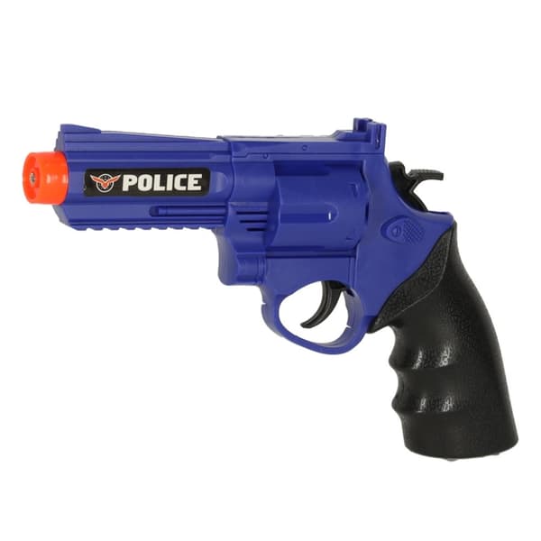 Polisen sätter pistol gevär mask handbojor