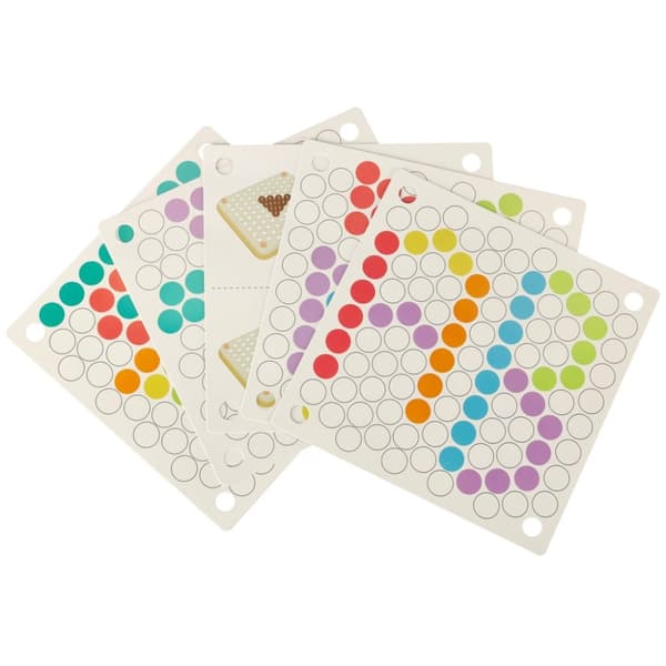 Pedagogiskt Montessori-pärlbolls mosaikpussel 77el.