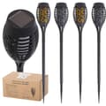 Miniatyrbilde 1 av 7: Solcellsdrivna trädgårdslampor 12 LED 4 st.