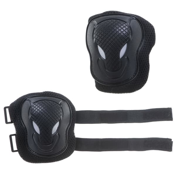 knä-armbågs-handledsskydd rullcykel sparkcykel set svart