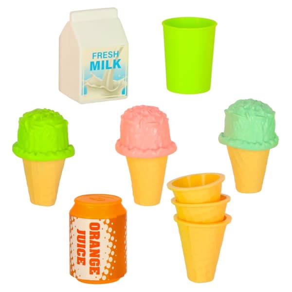 Picknickkorg desserter glassbar leksaksmat