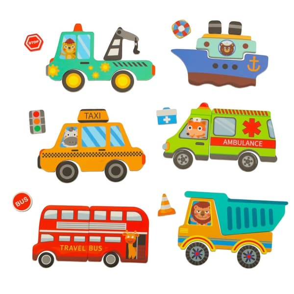 Magnetiskt transportmedel pussel