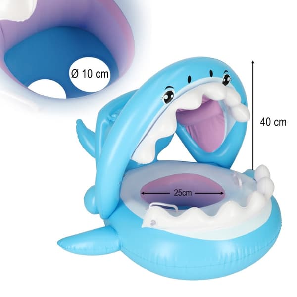 Shark uppblåsbar jollemadrass