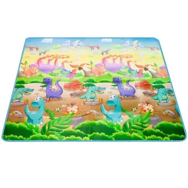Pedagogisk dubbelsidig skummatta ZOO 200cm x 180cm x 0,5cm