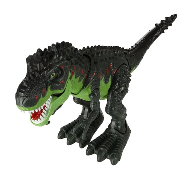 T-REX elektronisk dinosaurie går och ryter grönt