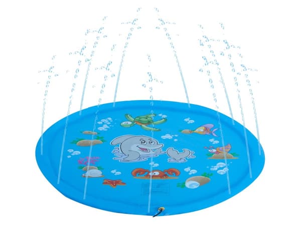 Vattenspridningsmatta för trädgårdsfontän, barnpool 170 cm