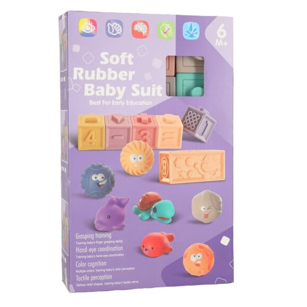Sensoriska mjuka pedagogiska bollblock 15 element
