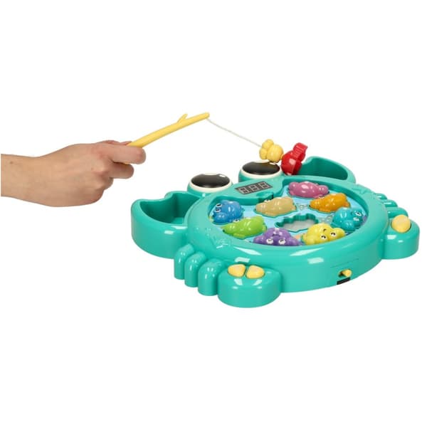 Interaktivt 2-i-1-spel med krabbfiske