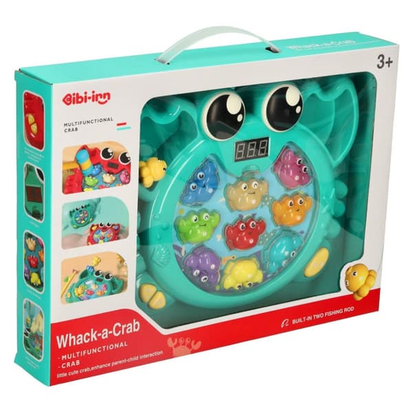Interaktivt 2-i-1-spel med krabbfiske