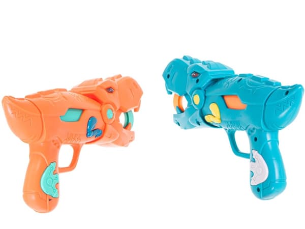 Målskytte 2 vapen + 20 bollar dinosaurie