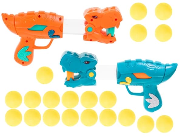 Målskytte 2 vapen + 20 bollar dinosaurie