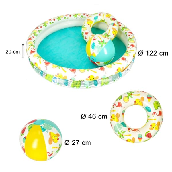Poolbollcirkel plaskdamm 122 cm
