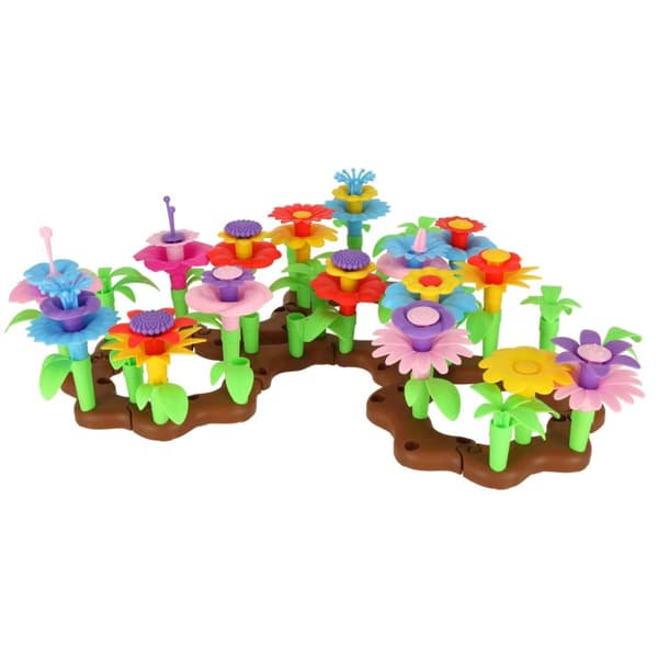 Blommor kreativa block blomsterträdgård 104 element