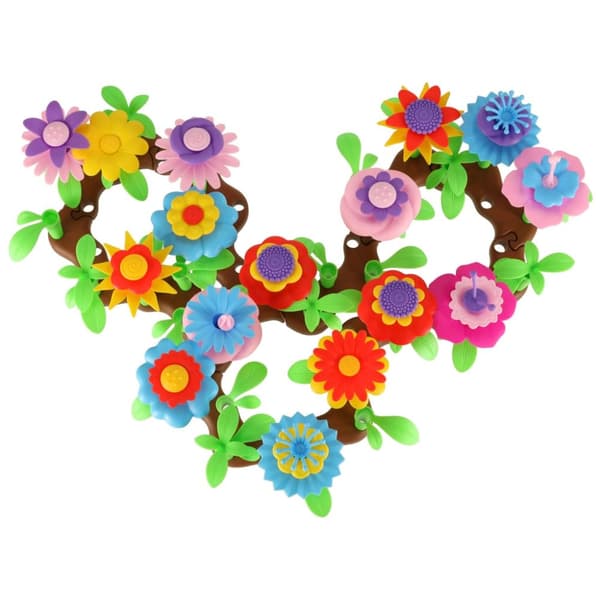 Blommor kreativa block blomsterträdgård 104 element